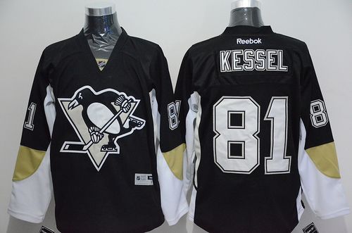Penguins #81 Phil Kessel Black Home Stitched NHL Jersey - Click Image to Close